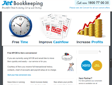 Tablet Screenshot of jetbookkeeping.com.au